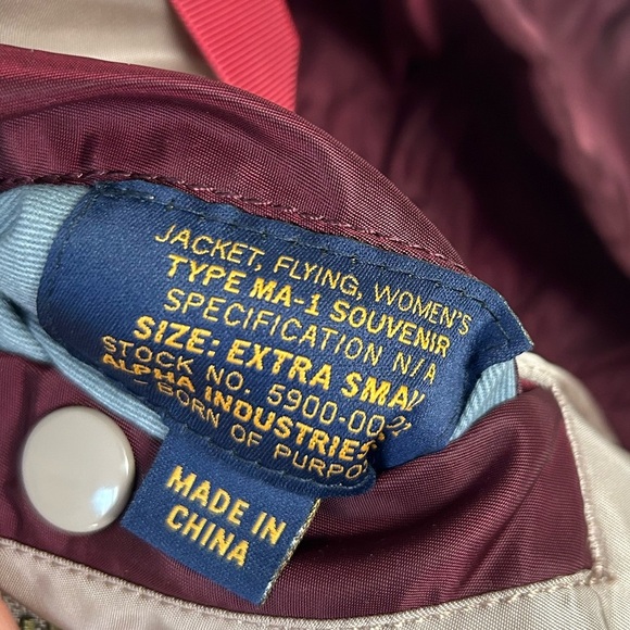 Alpha Industries Reversible Souvenir Limited Edition Eagle Japan Jacket Size XS - Picture 12 of 15